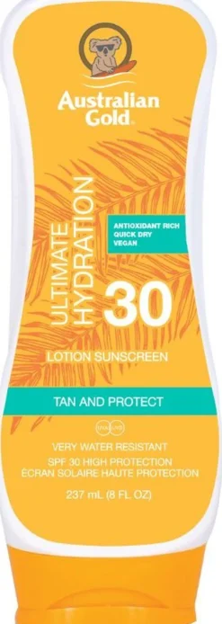 Australian Gold Ultimate Hydration Lotion Sunscreen SPF30 237ml Water Resistant