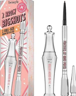 Benefit 2 Brow Bigshots Set 24-HR Brow Setter 7ml + Precisely My Brow Pencil nr 4 Warm Deep Brown