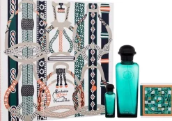 Hermes Eau d' Orange Verte Set 100ml Eau de Cologne Spray +7,5ml Mini + 50gr Zeep
