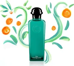 Hermes Eau d' Orange Verte Set 100ml Eau de Cologne Spray +7,5ml Mini + 50gr Zeep