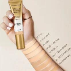 Max Factor Miracle Second Skin Hybrid Foundation SPF20 01 Fair 30ml