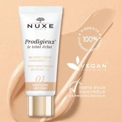 Nuxe Prodigieux Le Teint Eclat Tinted Moisturizing BB Cream 01 Light Shade