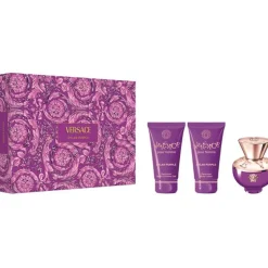 Versace Dylan Purple Set 50ml edp Spray + 50ml Bodylotion + 50ml Showergel